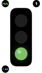Agent Signal Bar floating desktop signal light with quota, running-agent, and token badges